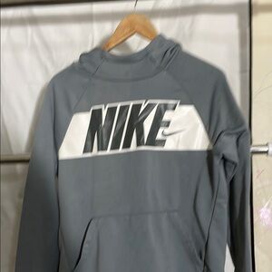 Nike Men's Gray Hoodie Sweater